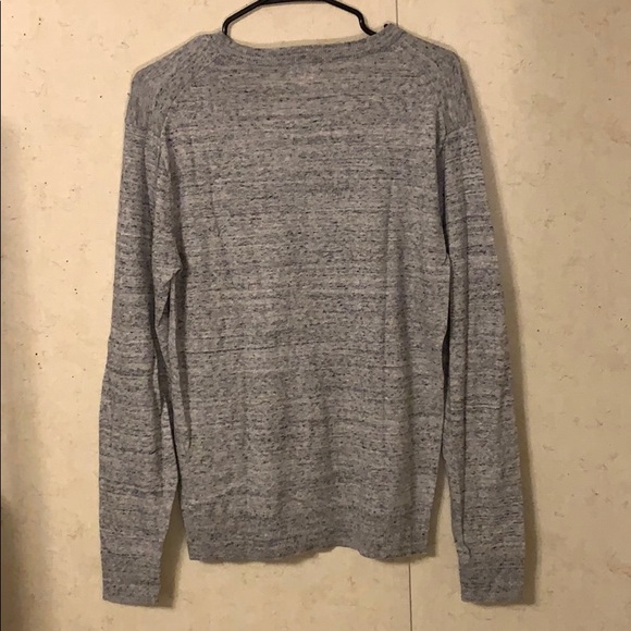 Old Navy V-Neck Knit Sweater (Silver) - Picture 2 of 3